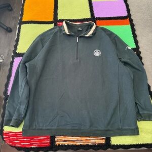 Nike Golf Long sleeve quarter zip oilers embroidered blue-green mens XL